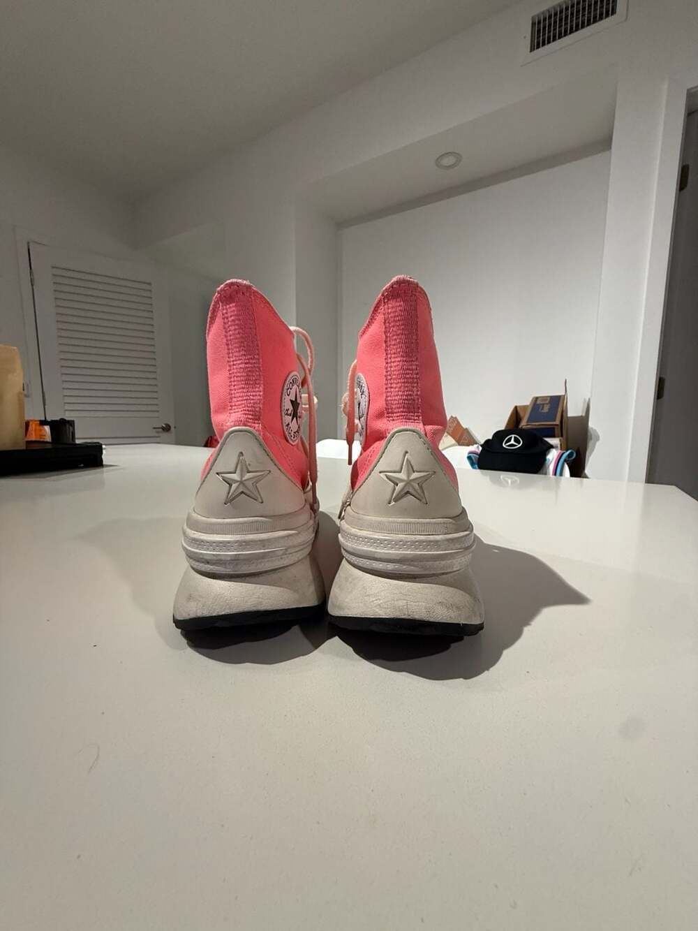 Converse Run Star Legacy CX High Top Pink Sneakers Size 8.5 - Picture 2 of 11